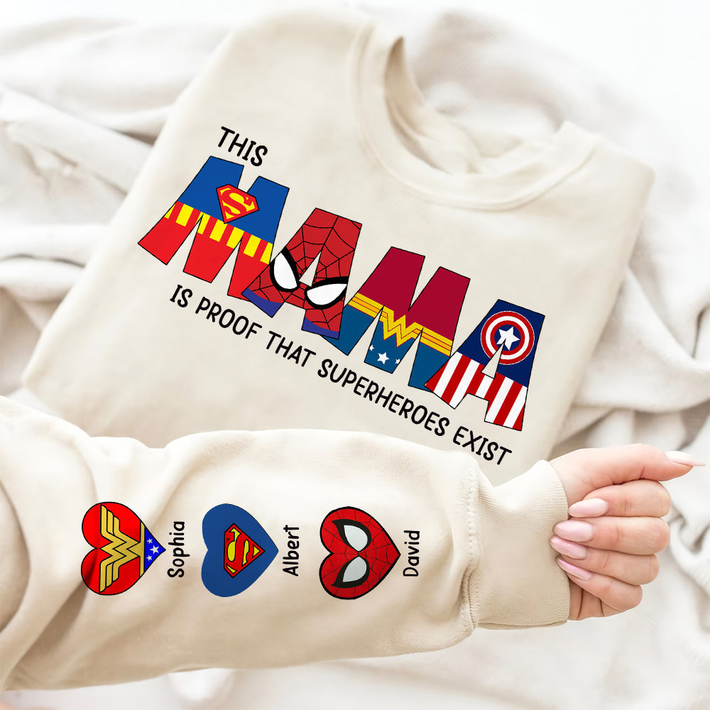 Loveyoufancy Super Mama Personalized Gifts For Mom Shirt 
