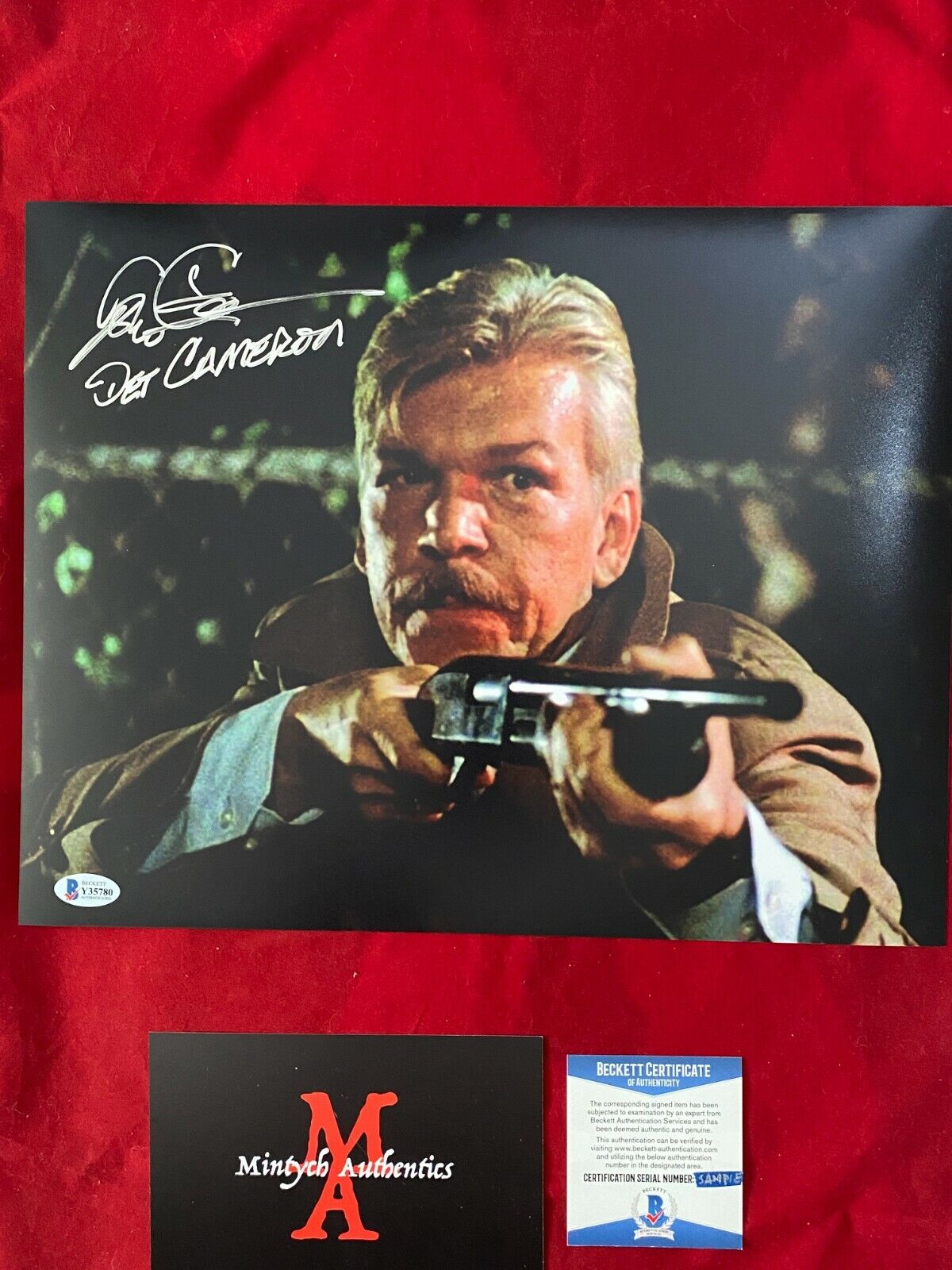 TOM ATKINS AUTOGRAPHED SIGNED 11x14 Photo Poster painting! NIGHT OF THE CREEPS, BECKETT COA!