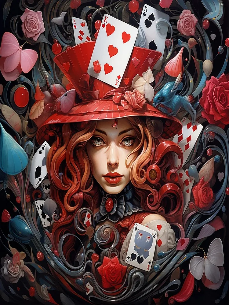 Alice in the Wonderland 40*50CM (Canvas) Full Round Diamond Painting gbfke