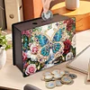 Diamond Painting Wooden Butterfly Money Saving Box Desktop Coin Bank for Adults
