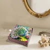 Diamond Painting Wooden Peacock 4 Slots Diamond Painting Storage Box for Adult Beginner