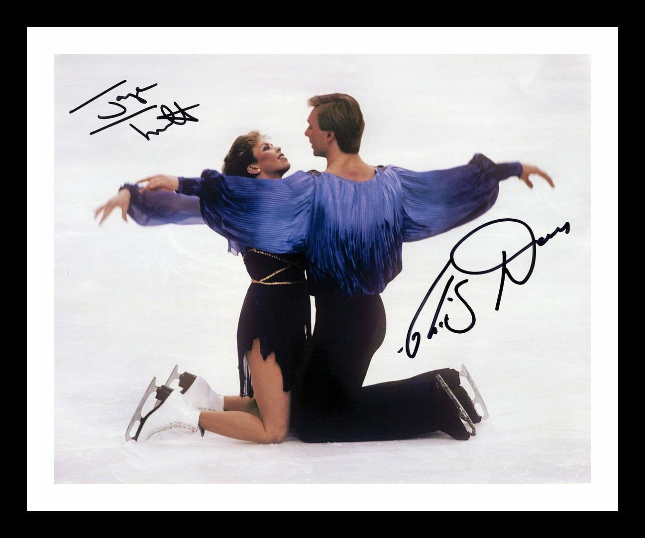 Torvill and Dean - 1984 Olympic Gold Medalists Autographed Signed & Framed Photo Poster painting