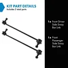 TRQ Stabilizer Sway Bar Link LH Driver RH Passenger Front Pair for Volvo Ford Mazda