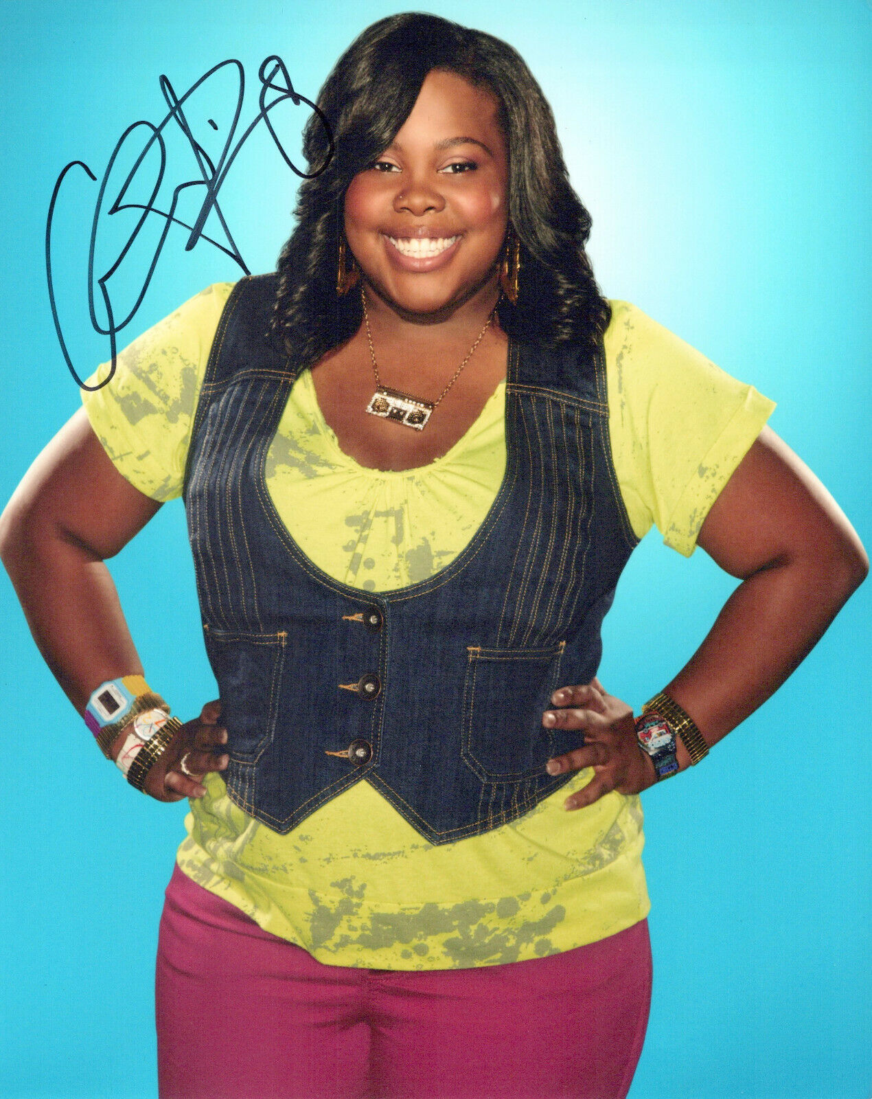 Amber Riley Glee autographed Photo Poster painting signed 8X10 #9 Mercedes Jones