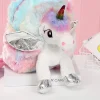 Kid Baby Girl Unicorn Bag 3D Zipper Toy Doll Backpack For Kidergarten