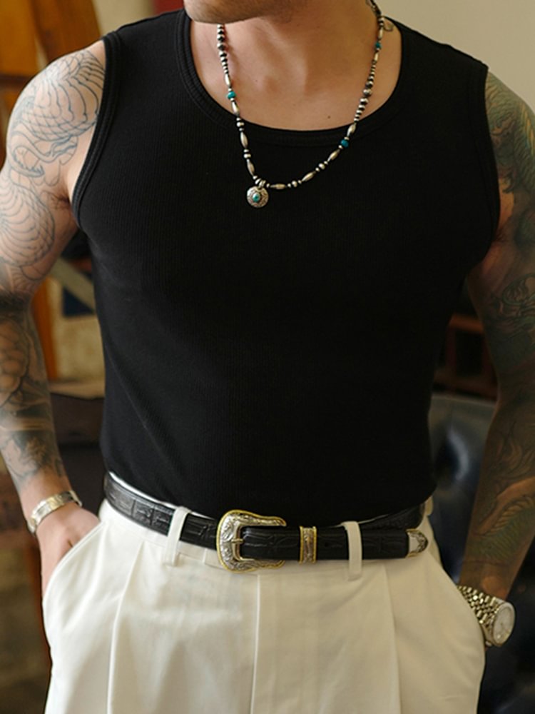 1900sRetro heavyweight basic vest