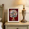 Framed Pearl Diamond Painting - Special Shaped - Colorful Bouquets (17x22cm)