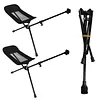 Folding Moon Chairs Footrest Telescopic Leg Rest Camping Chair Kit for Outdoor
