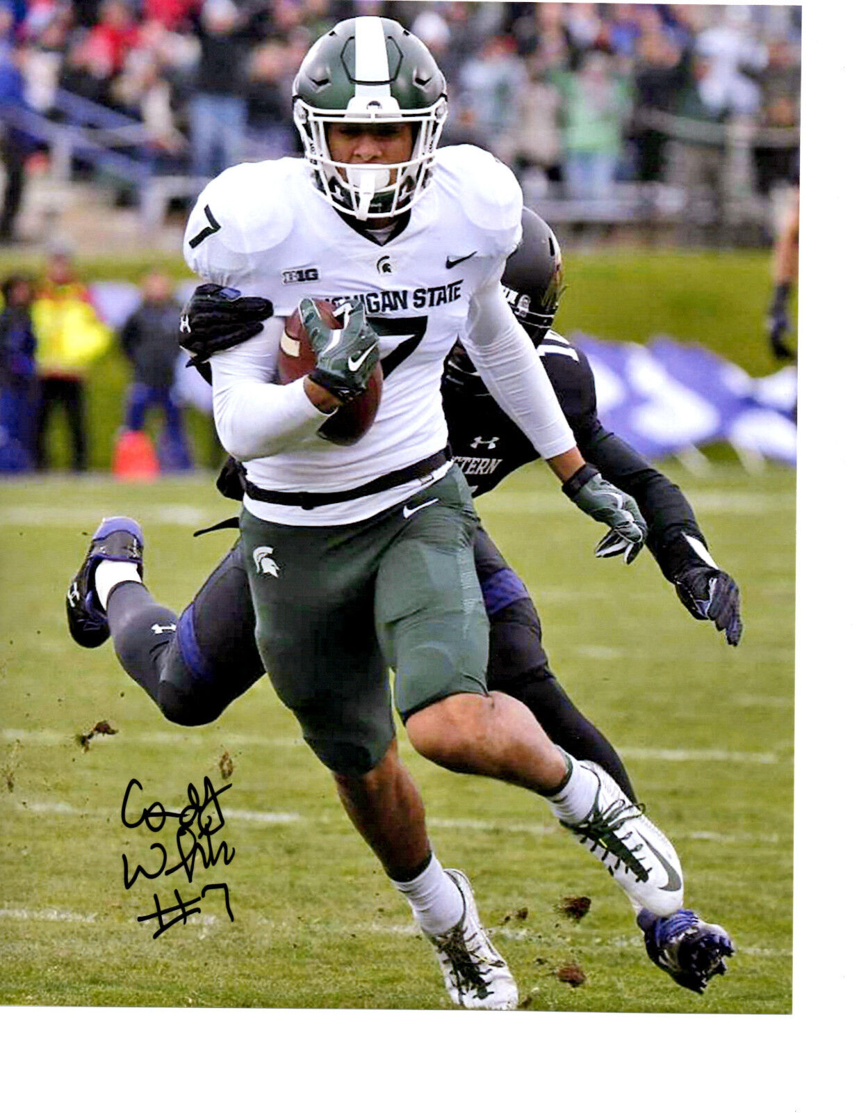 Cody White signed autographed 8x10 Photo Poster painting Michigan State Spartans foootball MSU d
