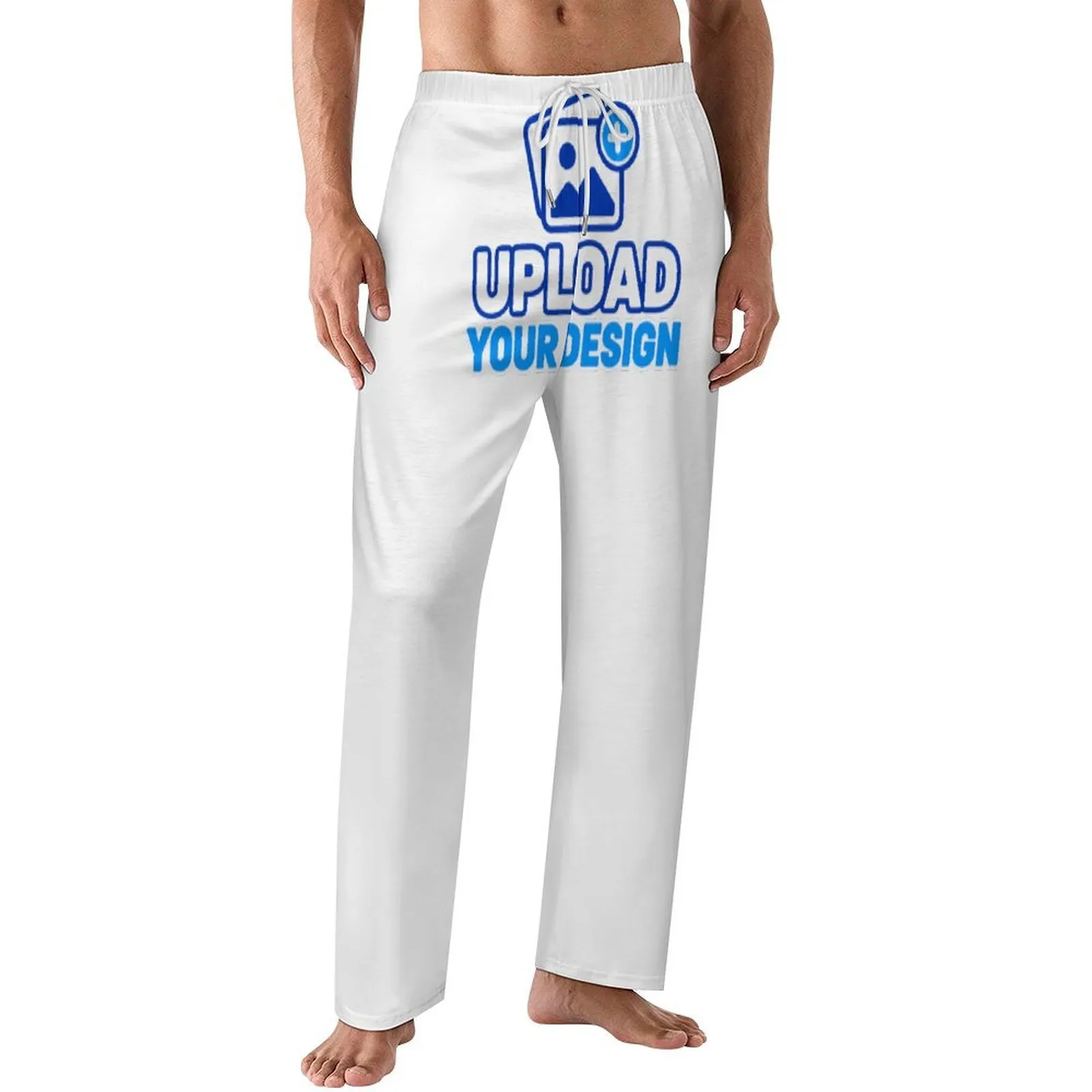 Men's Relaxed Cotton Knit Pajama Pants custom product view 8