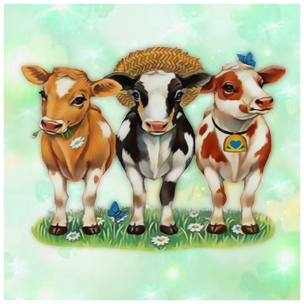 

Three Calf-Round Drill Diamond Painting-40*40CM, 501 Original