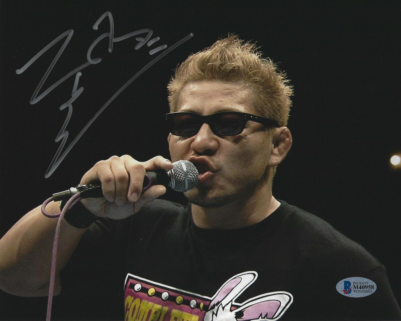 Yujiro Takahashi Signed 8x10 Photo Poster painting BAS COA New Japan Pro Wrestling Bullet Club 9