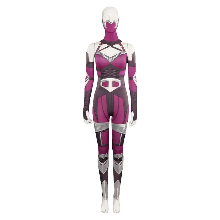 Mortal Kombat Mileena Purple Jumpsuit Outfits Cosplay Costume Suit