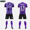 Top Selling Football Uniform Custom Breathable Sublimation Short Sleeve Soccer Jersey for Men and Kids Sports Training Wear