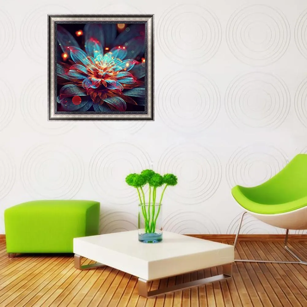 Partial Round Diamond Painting 30*30cm - Flower