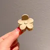 10PCS Neutral Plain Colors Flower Shape Hair Claws