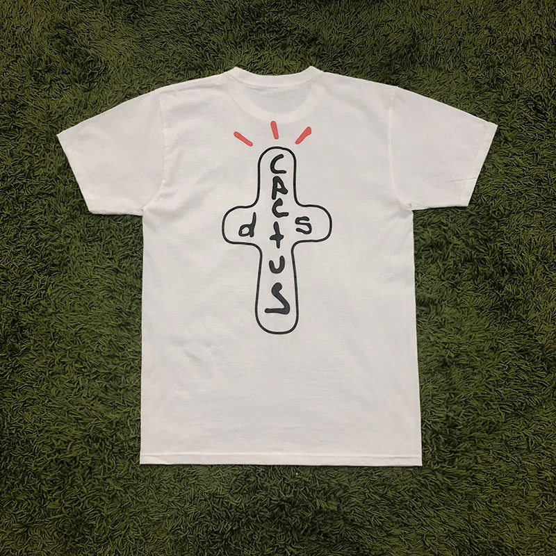 Trendy print street style T-shirt short sleeves