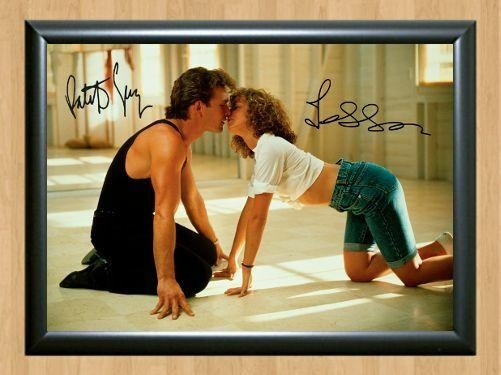 Dirty Dancing Patrick Swayze Grey Signed Autographed Photo Poster painting Poster Print Memorabilia A3 Size 11.7x16.5