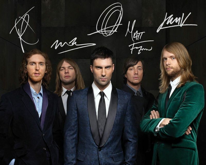 Maroon 5 Autograph Signed Photo Poster painting Print