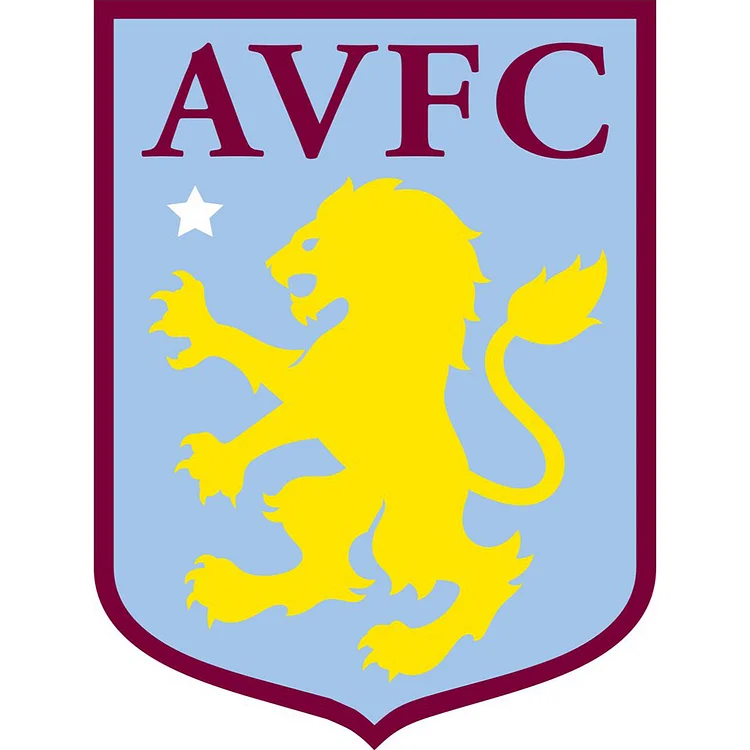 Aston Villa Team Logo - Full Round - Diamond Painting (30*40cm)