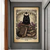 Black Cat And Book-11CT Stamped Cross Stitch 40*60cm/15.75*23.62in  tapestrymarket