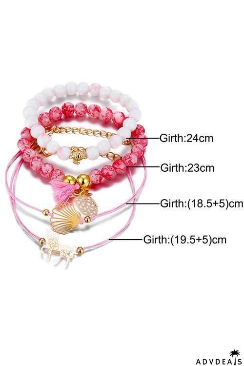 Unicorn Tortoise Beads Layer Bracelet