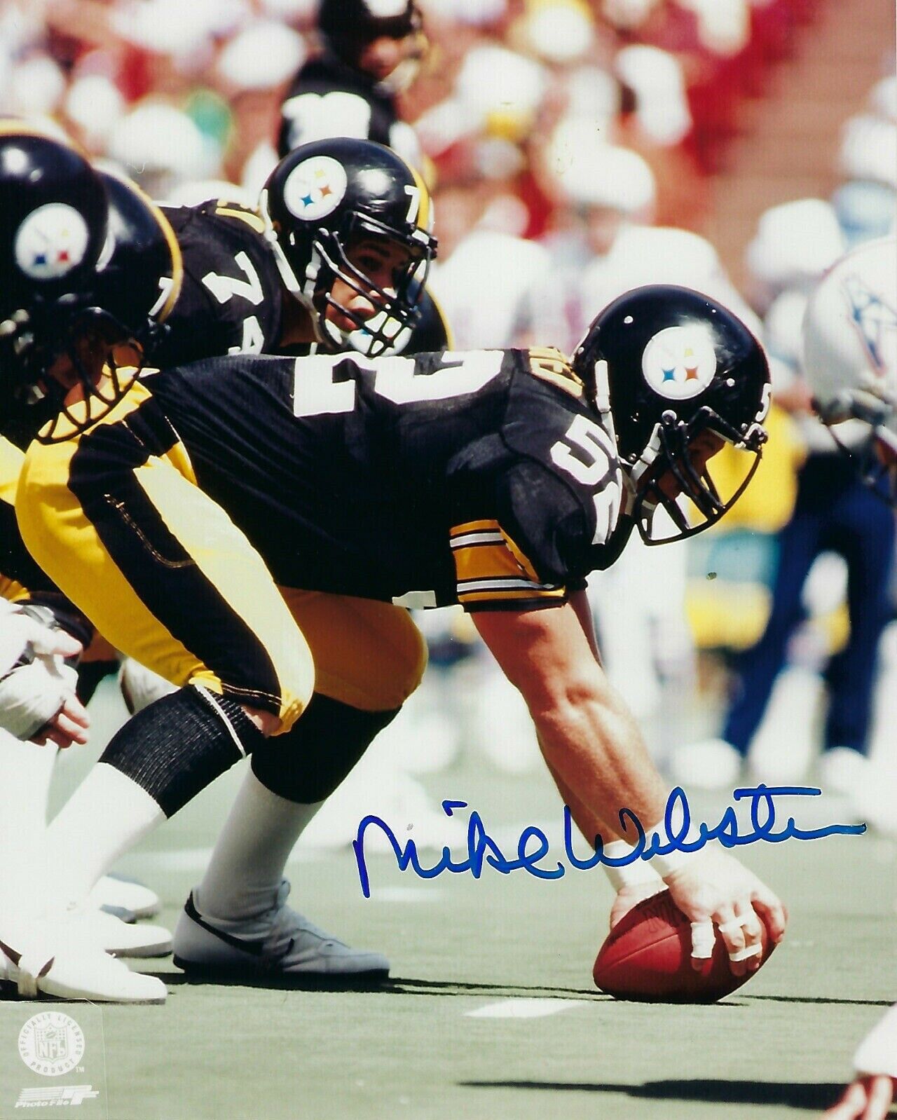 Mike Webster Autographed Signed 8x10 Photo Poster painting ( HOF Steelers ) REPRINT