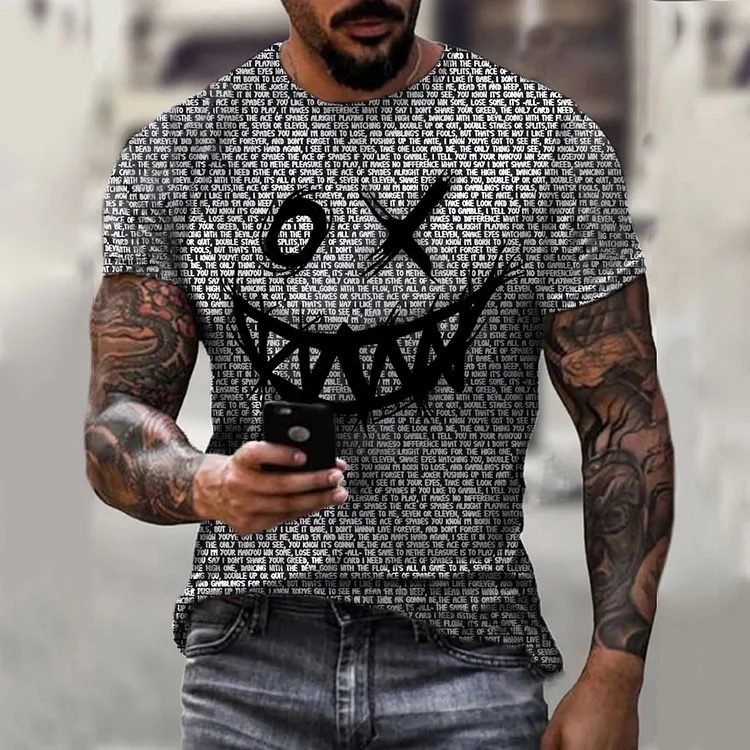Men's Smile Casual T-shirt