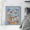 Tropical Fish-14CT Stamped Cross Stitch 36*44cm/14.17*17.32in tapestrymarket