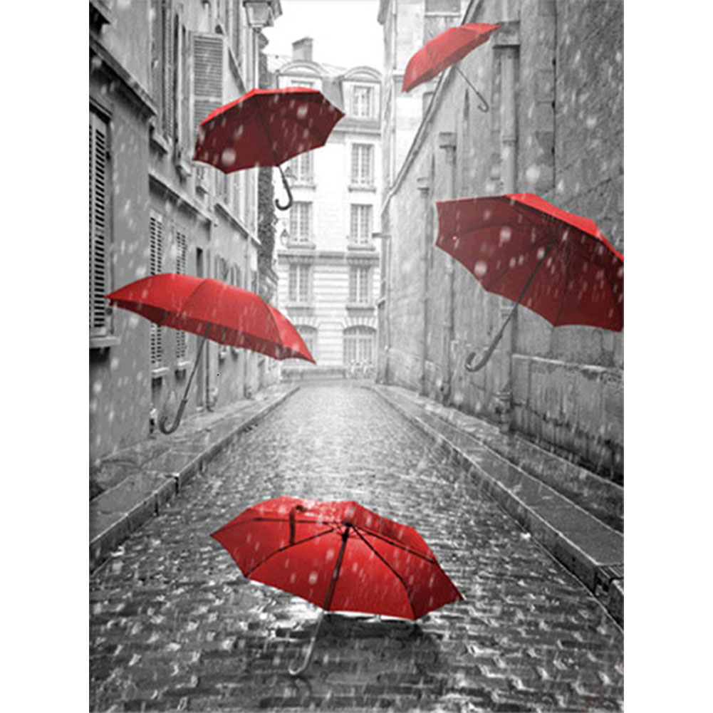 

Red Umbrellas - Square Drill Diamond Painting - 35*45CM, 501 Original