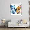 Colorful Butterfly-11CT Stamped Cross Stitch 45*45cm/17.72*17.72in