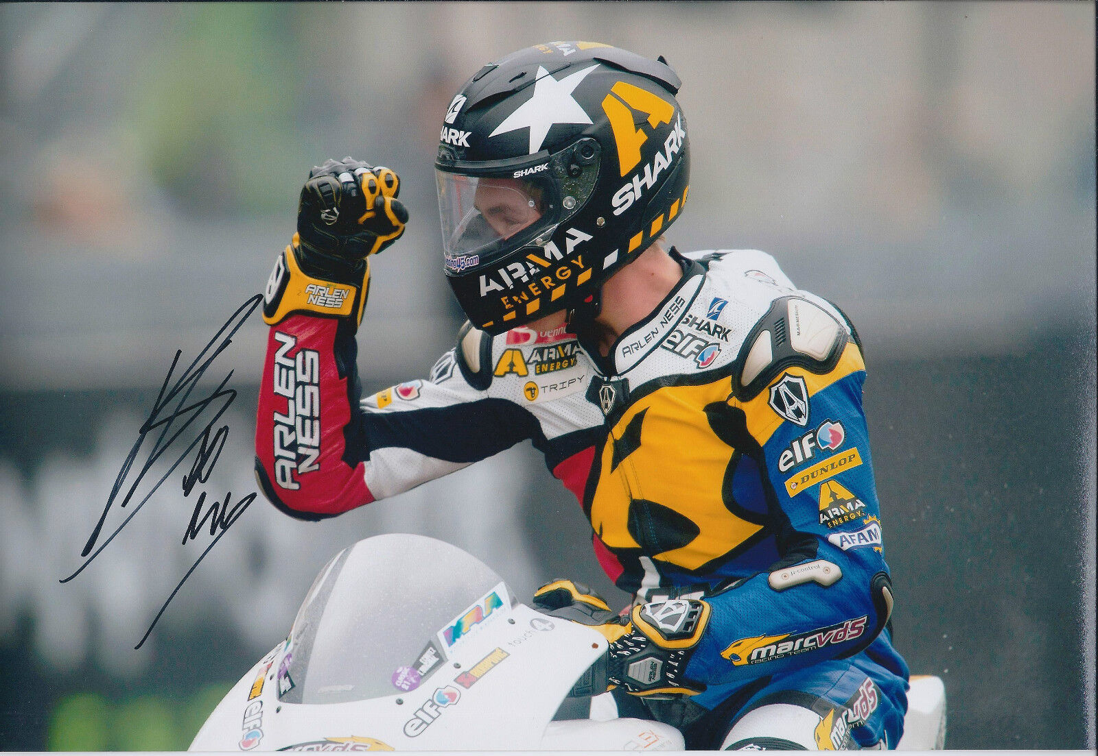 Scott REDDING SIGNED MOTOGP 12x8 Photo Poster painting AFTAL COA Autograph Kalex HONDA Le Mans