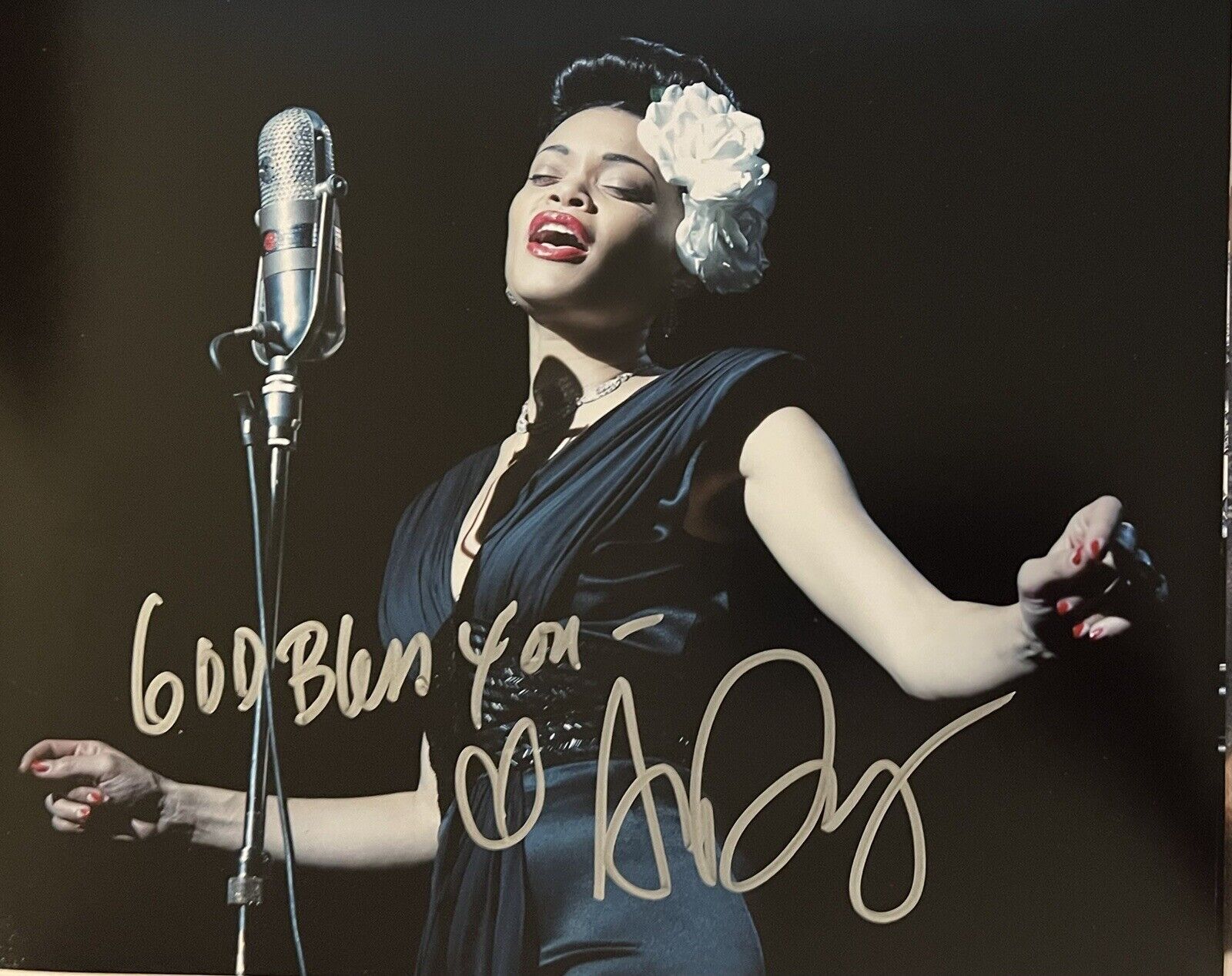 Andra Day Signed Autographed 8 x 10 color Photo Poster painting United States vs Billie Holiday?