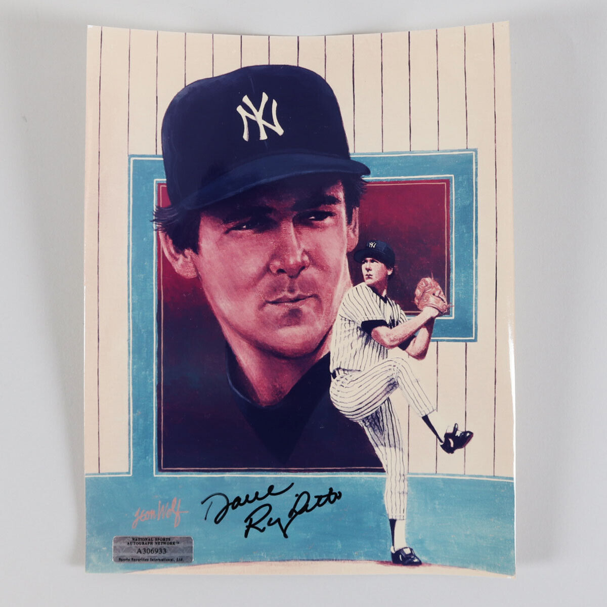 Dave Righetti Signed Photo Poster painting 8x10 Yankees - COA