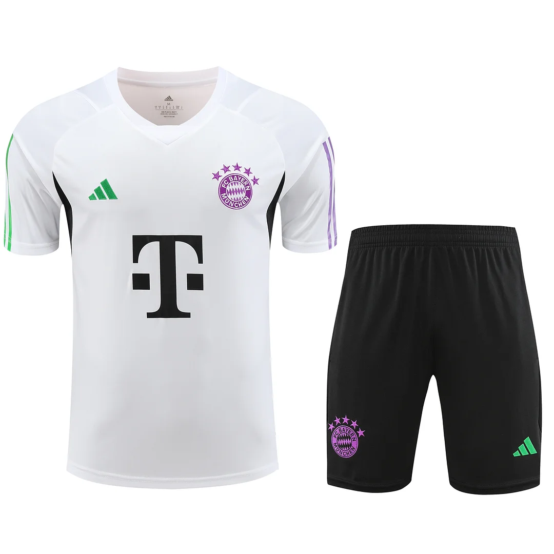 23/24 Bayern Munich White Training kit Thai Quality football shirt 