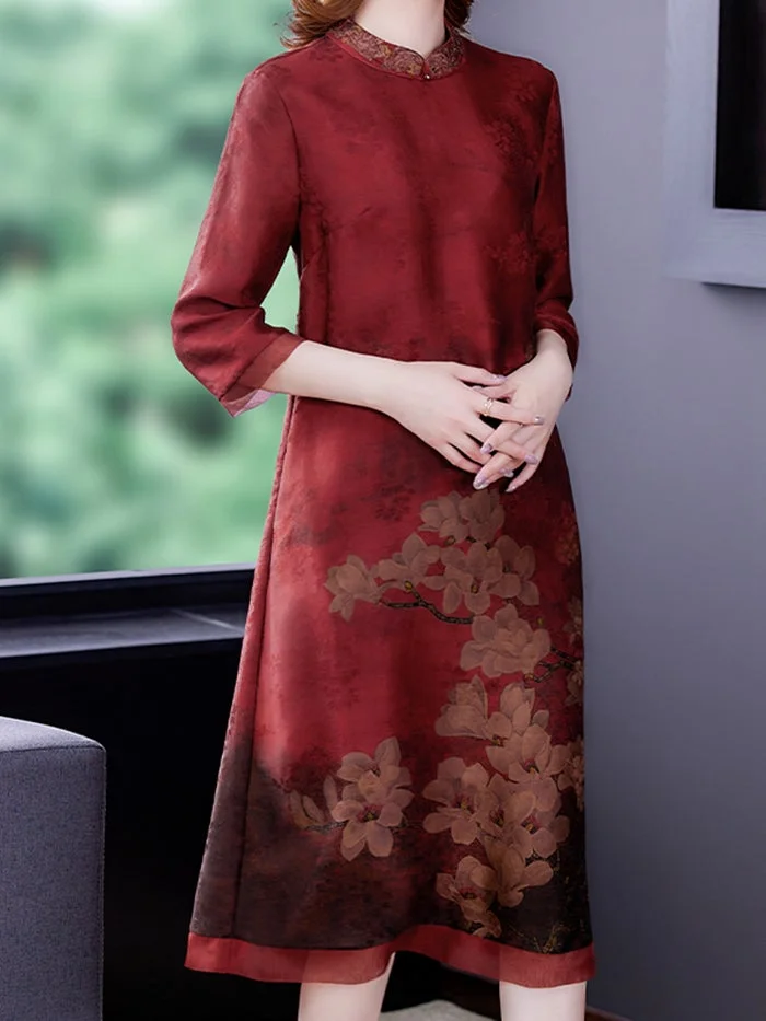 Silk Fragrant Cloud Gauze Fashion Dress