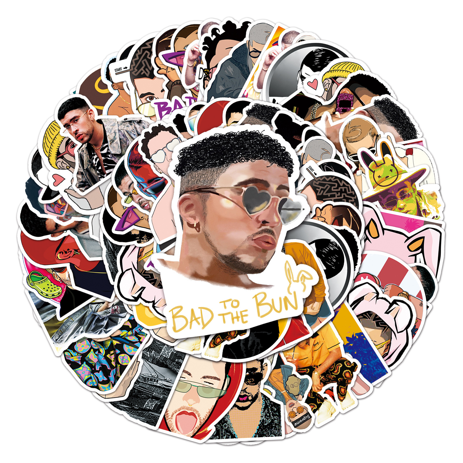 Bad bunny stickers 50pcs
