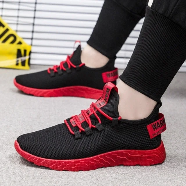 Men Fashion Mesh Lightweight Lace-up Sneaker Shoes