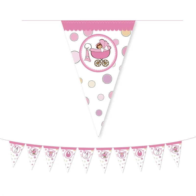 1Set Baby Shower Decoration Party Tableware Kid Birthday Paper Plate Cup Tablecloth Baby Shower Gender Reveal Party Supplies