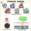 (US Local)6Pcs Diamond Painting Fridge Magnets Diamond Art Craft Kit