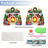 >SALE<Acrylic Christmas Fireplace Double Sided Diamond Painting Paper Towel Holder
