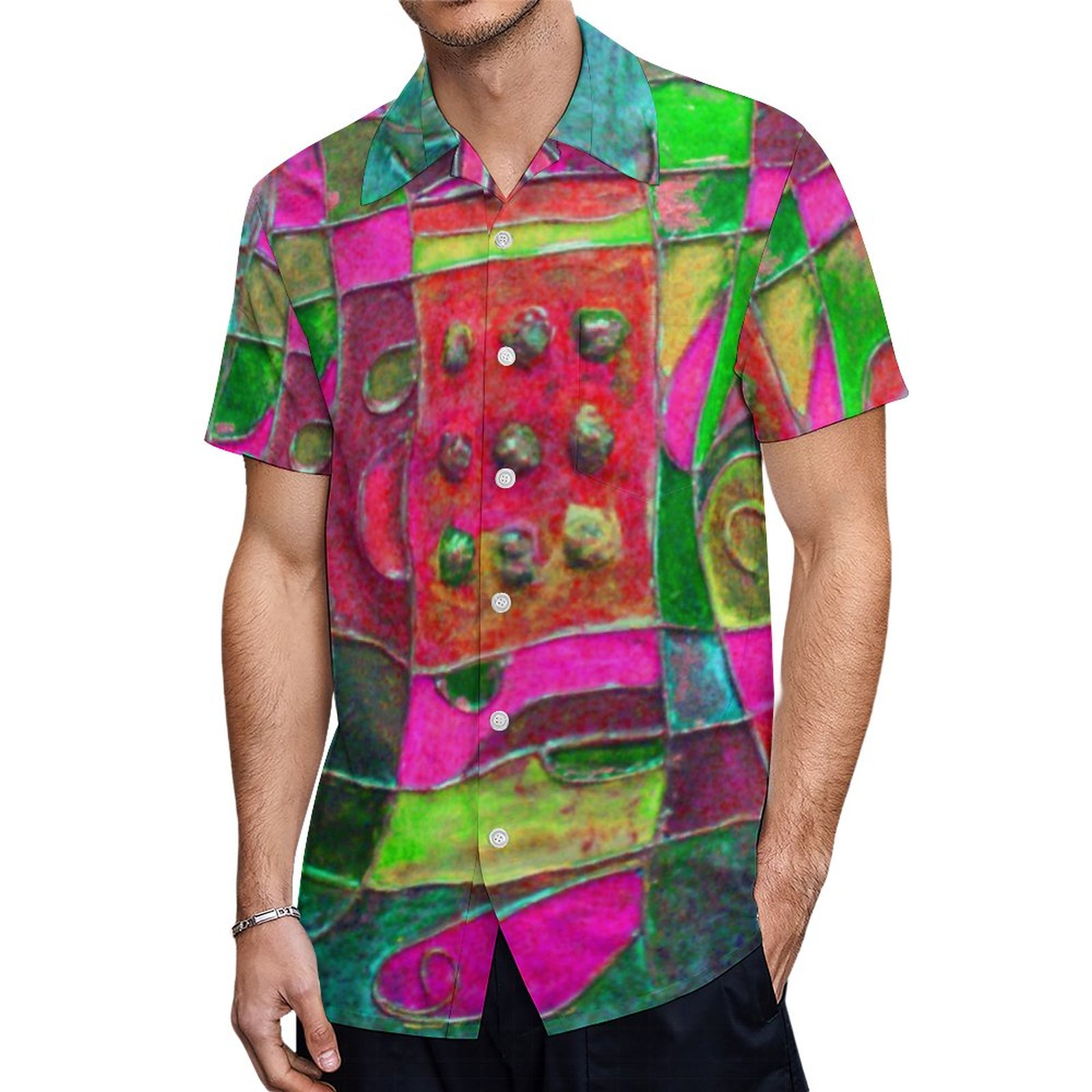 Turquoise Opening By Paul Buica Hawaiian Shirt Mens Button Down Plus Size Tropical Hawaii Beach Shirts