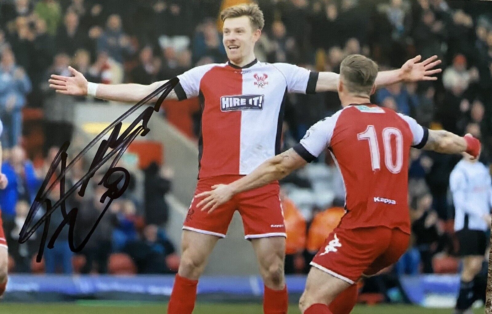 Joe Ironside Genuine Hand Signed Kidderminster Harriers 6X4 Photo Poster painting