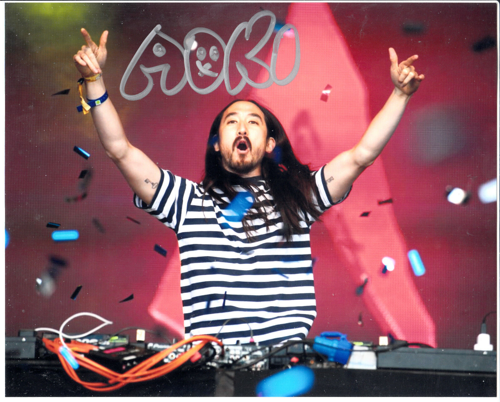 Steve Aoki DJ Producer Electronic Dance Music Signed Autograph 8