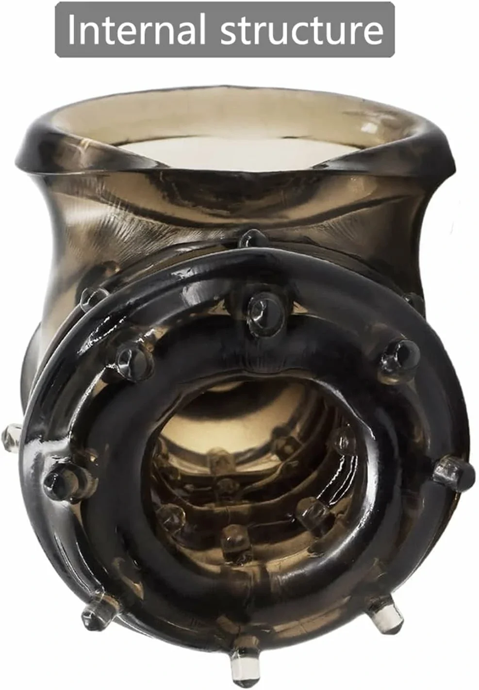 Generic Reusable Cock Rings Penis Delay Ejaculation Penis Sleeve Silicone Glans Cover