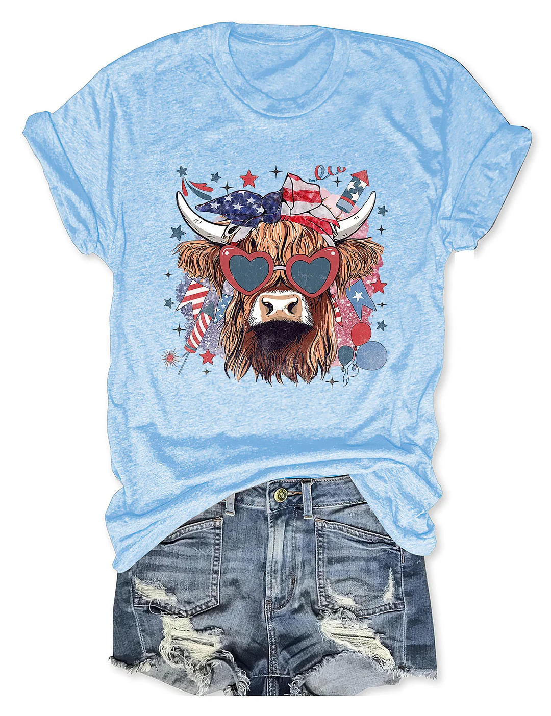 Western America Highland Cow T-shirt