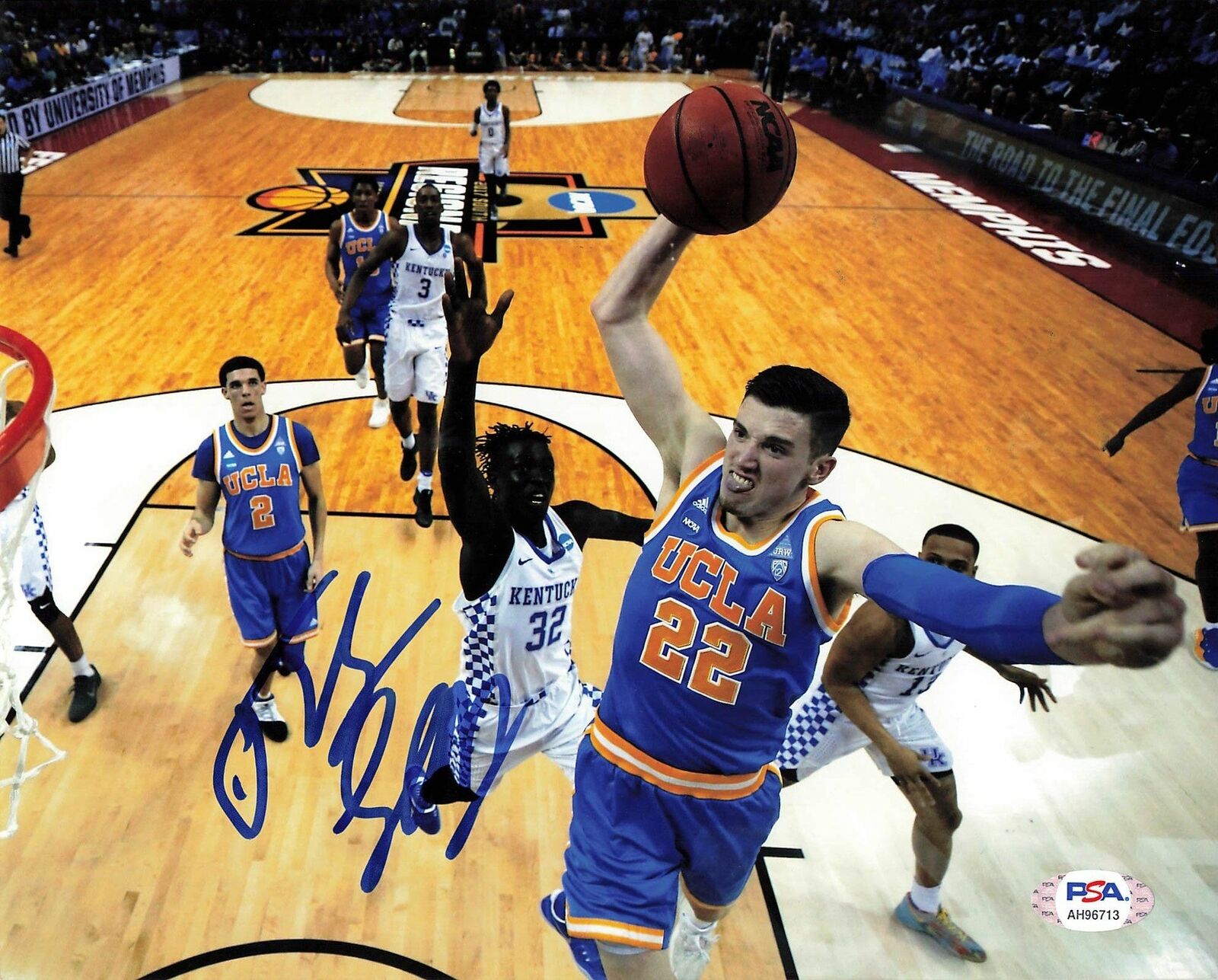 TJ Leaf Signed 8x10 Photo Poster painting PSA/DNA Indiana Pacers Autographed UCLA Bruins