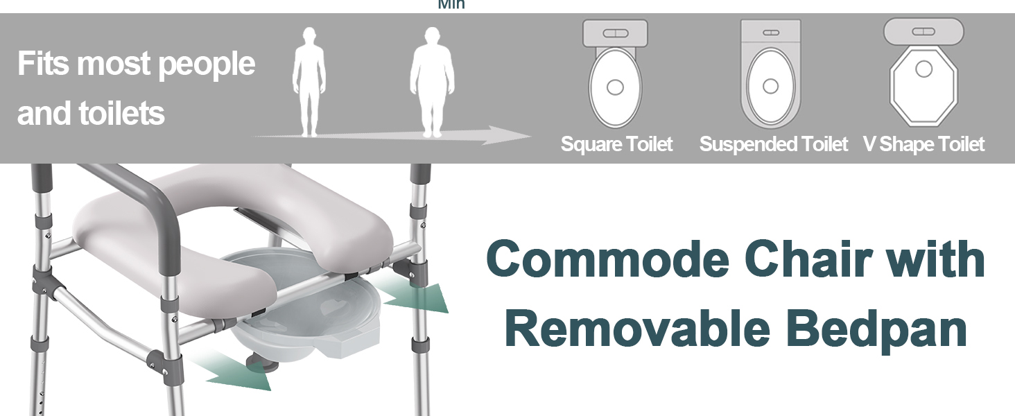 raised toilet seat with handles