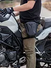 Motorcycle Leg Side Bag with Mesh Bag Waterproof Travle Waist Bag (Black)