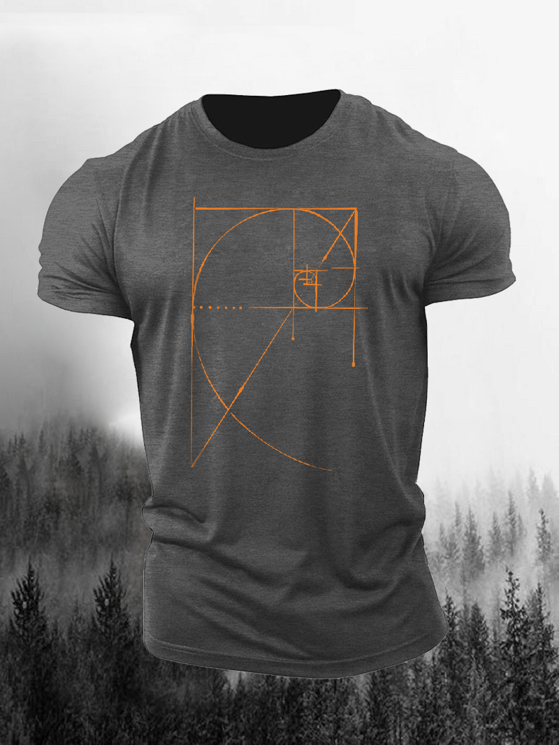 Men's Gold Edition Fibonacci Short-Sleeved Shirt